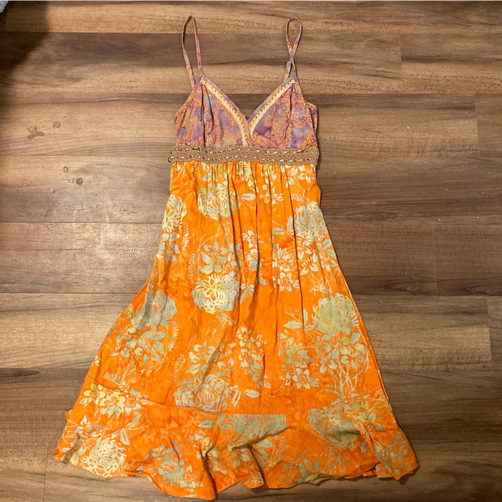 Vintage Y2K Floral Bohemian Fairycore Dress “Santiki”